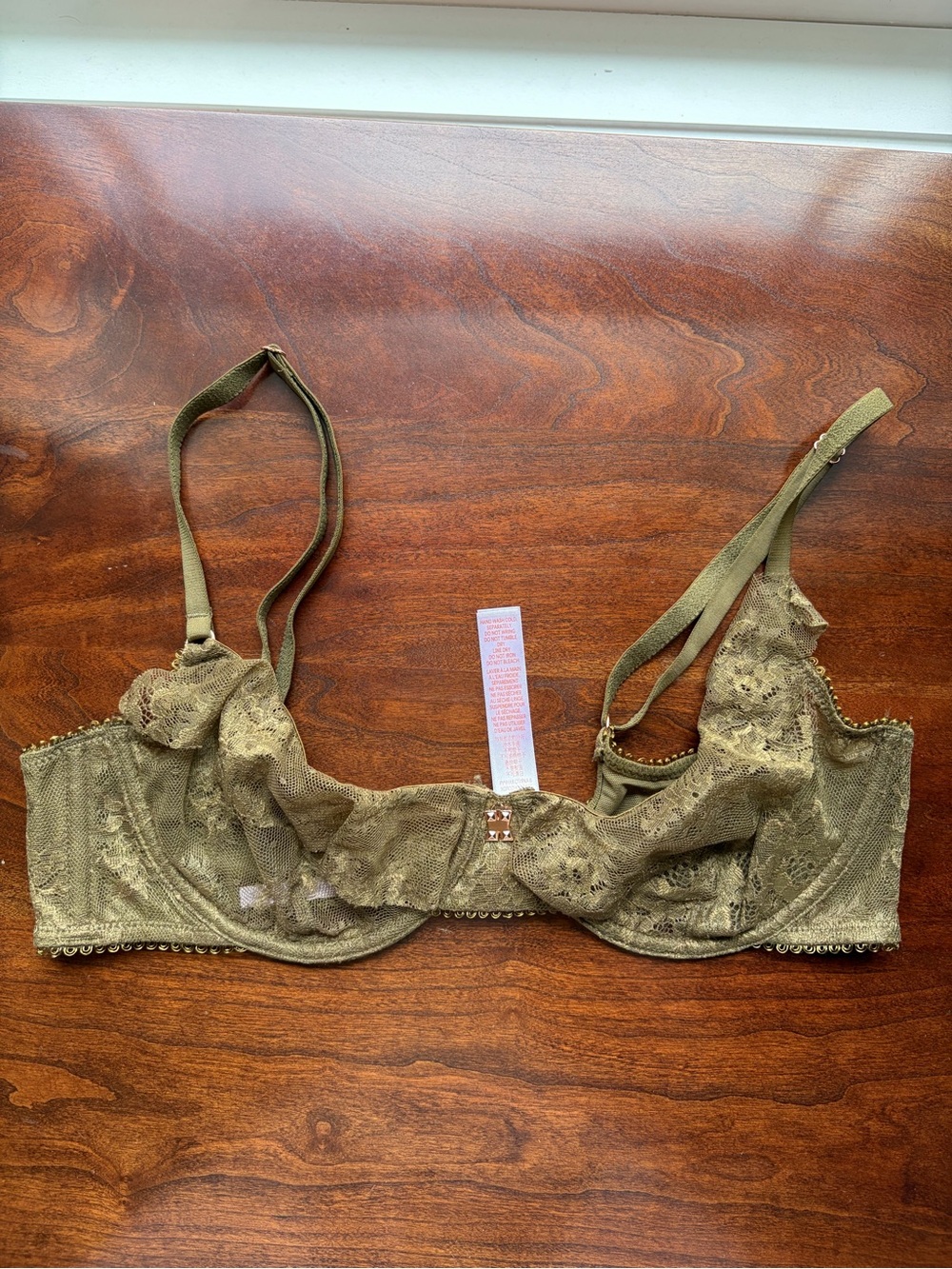 Savage X Olive Green Lace Underwire Bra